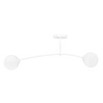 Emibig Plafondlamp Pregos Staal Wit | Geschikt voor 2x E14 - Max 10W
