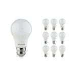 Voordeelpak 10x Noxion Lucent Classic LED E27 Peer Mat 8W 806lm - 840 Koel Wit | Vervangt 60W