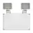 Ledvance LED Twin Spot Wit 3W 450lm - 865 Daglicht | IP65 - 3 Uur Noodverlichting