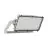 Ledvance LED Floodlight Max Radial 10 Aluminium Grijs 600W 93000lm 10D - 740 Koel Wit | IP66 - Symmetrisch