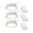 Voordeelpak 3x Nordlux Downlight Olea Wit 4.4W 345lm 110D - 930 | 68mm - IP65 - Beste Kleurweergave