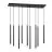 Emibig Hanglamp Selter Staal Zwart | Geschikt voor 9x G9 - Max 8W