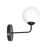 Emibig Wandlamp Pregos Staal Zwart | Geschikt voor 1x E14 - Max 10W