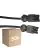 Voordeelpak 50x Noxion GST - Compatibel Verlengkabel Zwart - Mannelijk + Vrouwlijk - 1,5m - 3 pole 1,5mm2