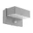 Eglo Wandlamp Azzinano Staal Zilver Up & Down 5W 700lm - 830 Warm Wit | IP44 - Bewegings- en Lichtsensor