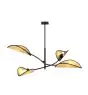 Emibig Plafondlamp Lotus Staal Zwart | Geschikt voor 4x E14 - Max 10W