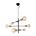 Nordlux Hanglamp Josefine Metaal Zwart | IP20 - Geschikt voor 6x E27