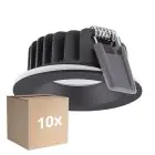 Voordeelpak 10x Ledvance LED Spot Air Fix Aluminium Zwart 6W 480lm 36D - 927 Zeer Warm Wit | Zaagmaat 68mm - IP65 - Beste Kleurweergave - Dimbaar
