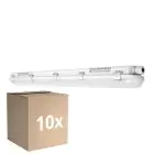 Voordeelpak 10x Ledvance LED Waterdichte Montagebalk Vochtbestendig 32W 4000lm - 830 Warm Wit | 120cm 