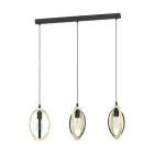 Eglo Hanglamp Basildon Staal Hout Zwart Bruin | IP20 - Geschikt voor 3x E27 