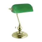 Eglo Tafellamp Banker Staal Goud Groen | IP20 - Geschikt voor 1x E27 